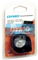Dymo 12mm Metallic Silver LetraTAG tape (91208) - Original