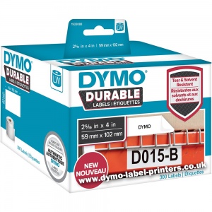 Dymo LabelWriter 1933088 / 2112290 DURABLE Shipping Labels BULK (300 labels)