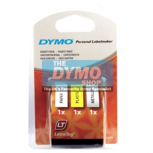 Dymo 12mm LetraTAG Value Pack (91240) - Dymo Label Printers from The