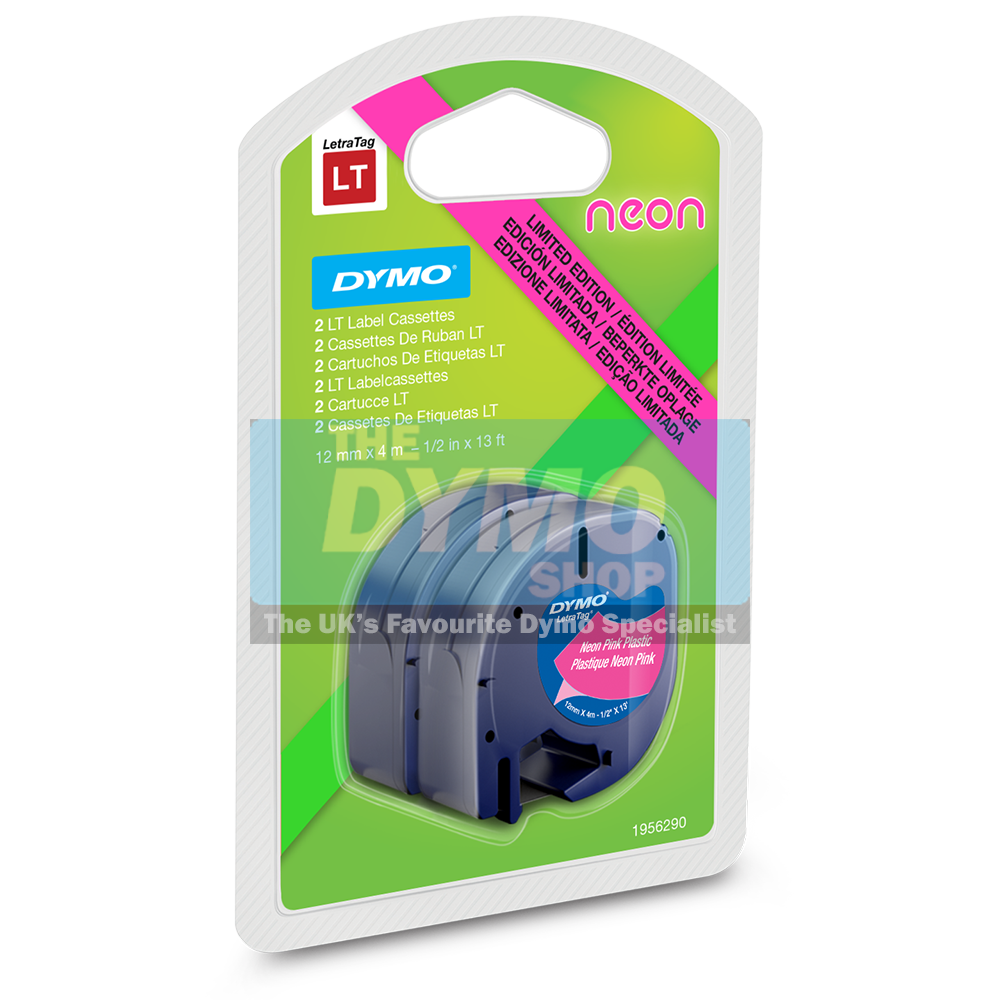 dymo letratag pink