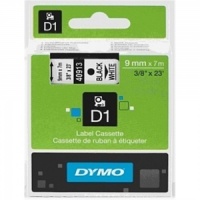 Dymo 9mm Black On White D1 Tape (40913)