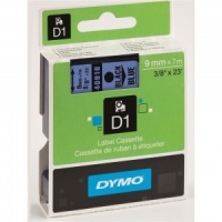 Dymo 9mm Black On Blue D1 Tape (40916)