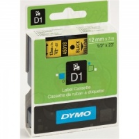 Dymo 12mm Black On Yellow D1 Tape (45018)